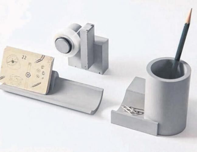 混凝土、  水泥文具