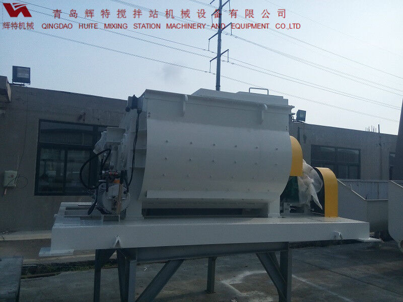 JS750攪拌臂采用偏心式設(shè)計(jì)，延長使用壽命，青島輝特機(jī)械