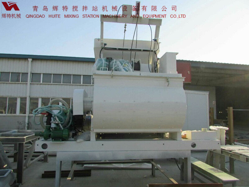 JS750攪拌臂采用偏心式設(shè)計(jì)，延長使用壽命，青島輝特機(jī)械