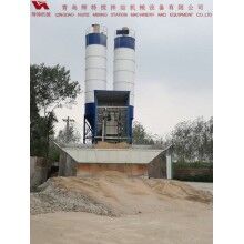 輝特混凝土攪拌站HZS50攪拌性能強，攪拌均勻、迅速，生產(chǎn)效率高